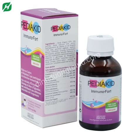 Siro Pediakid Immuno Fort 125ml Giúp Trẻ ăn Ngon Phát Triển Trí