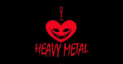 i heart heavy metal heavy metal sticker teepublic