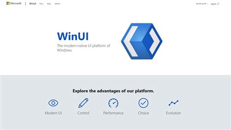 Microsoft Launches New Winui Website Listing The Advantages Of The