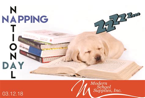 Happy National Napping Day School Supplies School Day L