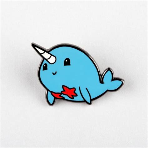 Narwhal Pin Funny Cute And Nerdy Pins Teeturtle