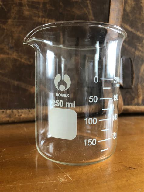 Laboratory Bomex Glass Beaker 250ml Etsy