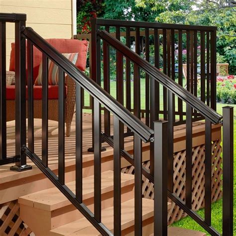 Best Aluminum Outdoor Stair Railing Photo Stair Designs