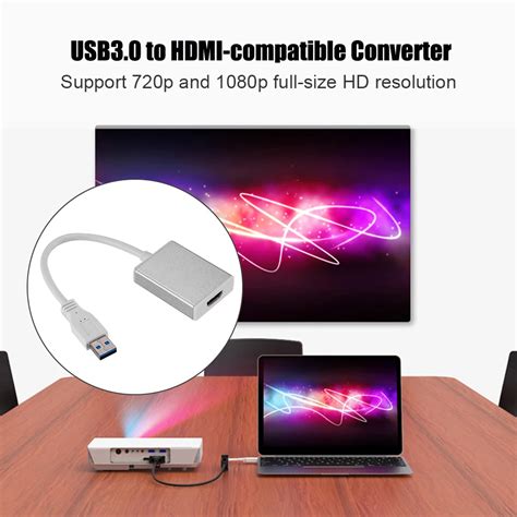 Tarjeta De Video Externa USB 3 0 2 0 A HDMI Convertidor Compatible Con