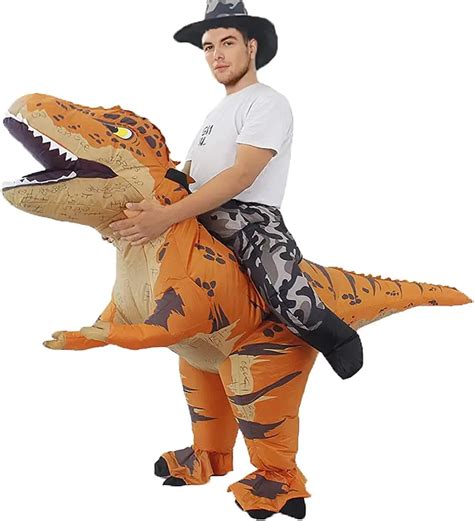 Paseo Inflable En Disfraces De Dinosaurios Para Adultos T Rex En Disfraz De Halloween