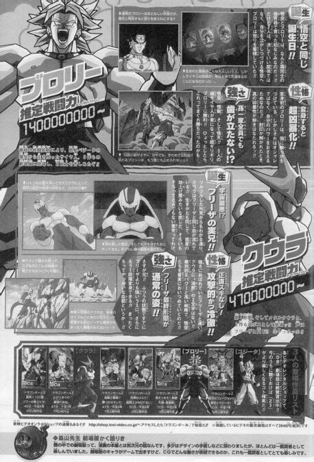 Lwilce also sent us his power level guide in 2009. Are these Cooler, Broly, Gogeta power-levels true ...