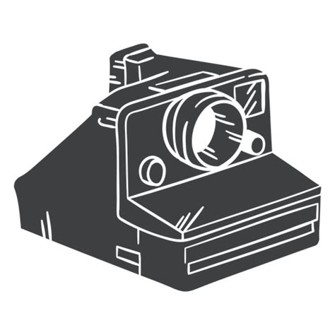 Black Polaroid Camera Transparent Png And Svg Vector