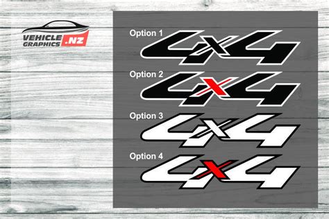 4x4 Decals For Utes Generic Vehicle Decals Vehicle