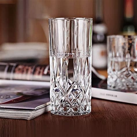 Buy Crystal Highball Glasses Glass Drinking Glasses Set Of 6 For Water Juice Wine And