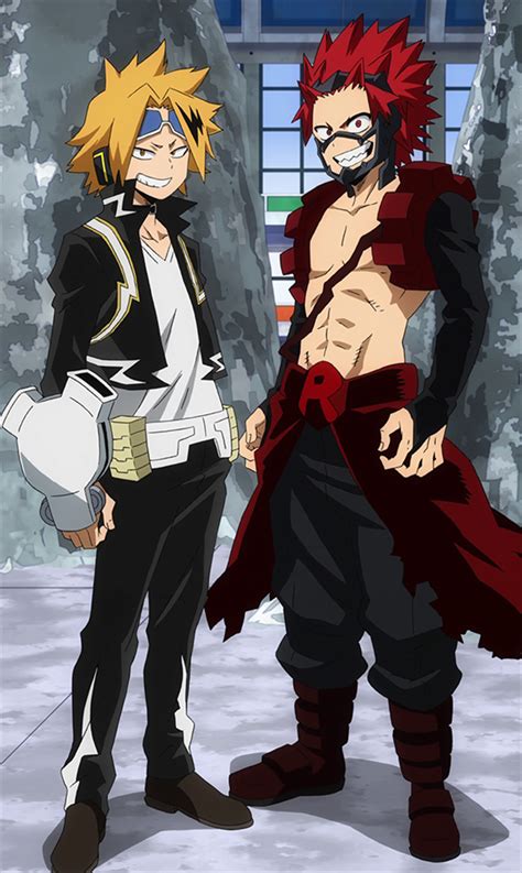 Image Eijiro And Denki In Their New Hero Costumespng Boku No Hero