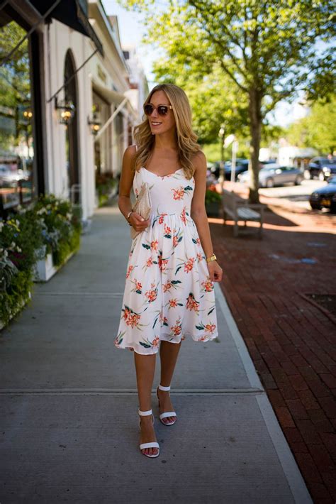 Floral Dress On Main Street In Southampton Ny Floral Midi Dress