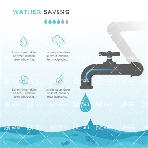 Water Saving Infographic Template Infographic Template Collection