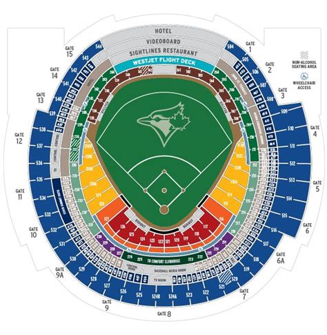 Flex Packs Seating Map Toronto Blue Jays Blue Jays Season Ticket