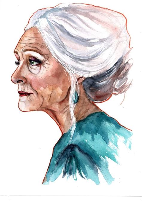 Old Woman Drawing In 2021 Portraiture Art Portrait Drawing