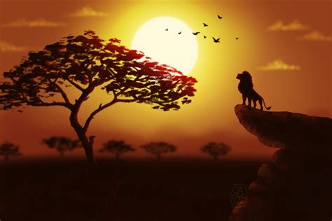 Magical African Sunset Inspired From The Lion King Movie This Is My