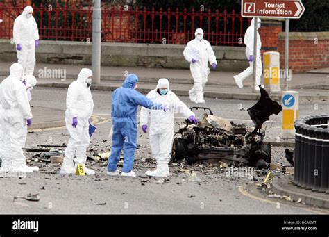 Northern Ireland Car Bomb Attack Stock Photo Alamy