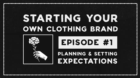 We did not find results for: Starting your own clothing brand - EPISODE 1! - YouTube