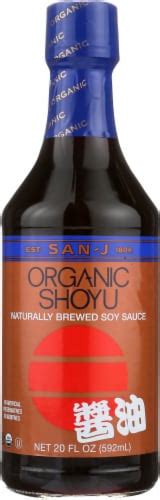 San J Organic Shoyu Soy Sauce 20 Fl Oz Fred Meyer