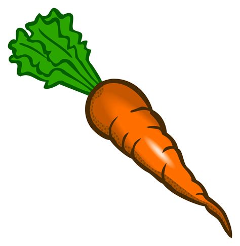 Carrot Clipart Single Vegetable Pencil And In Color Carrot Png Clipartix