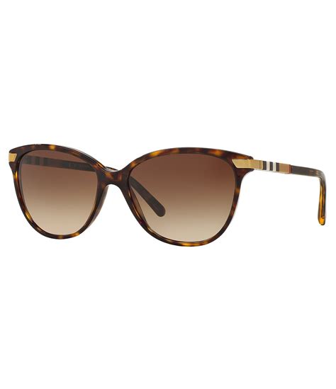 Burberry Heritage Color Block Square Check Cat Eye Sunglasses Dillards In 2020 Burberry