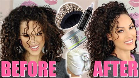 how to deep condition curly hair the glam belle youtube