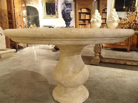 It has been a source of wealth as an economic and versatile building material since ancient roman times (see mines of paris). Carved Round Limestone Table from Provence, France For ...