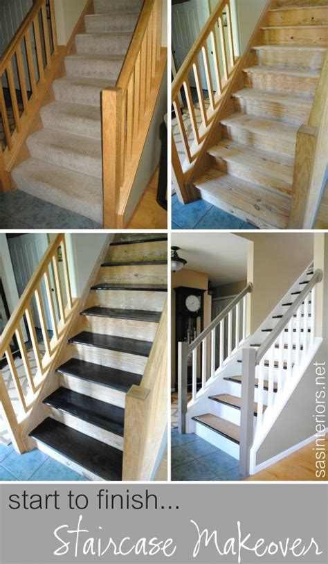 You probably go up and down your stairs every day, so why not make that journey a little more scenic? Staircase Makeover Progress from Start to Finish ...