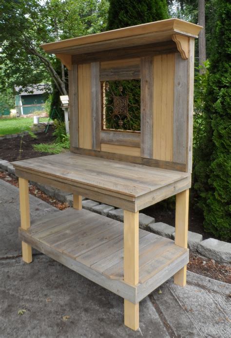 Super Happy With My Newest Potting Bench Which Features Vintage