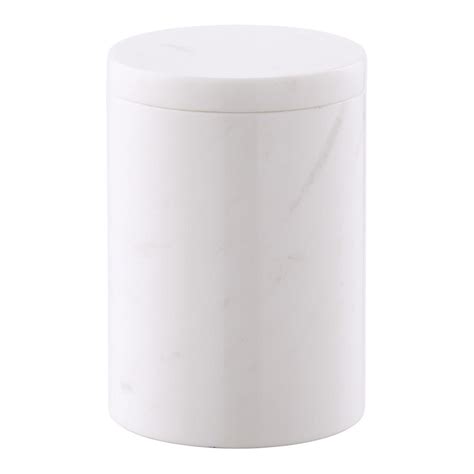 Large Round Marble Canister The Container Store