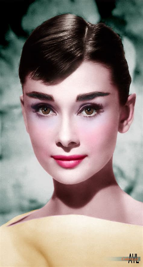 Audrey Hepburn 1929 1993 Colorized From A 1958 Photo In 2021