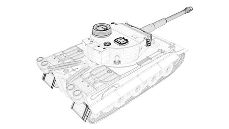 Tank Tiger I High Poly Textured 3d Model Cgtrader