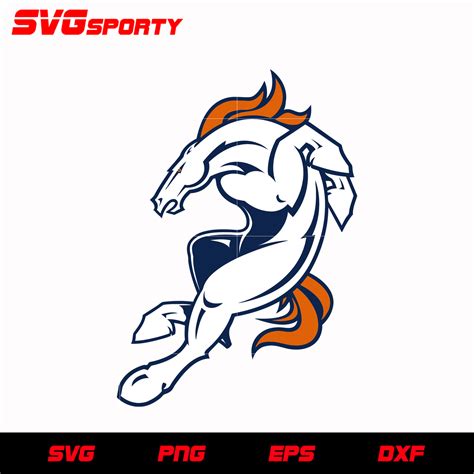 Denver Broncos Mascot Logo Svg Nfl Svg Eps Dxf Png Digital File