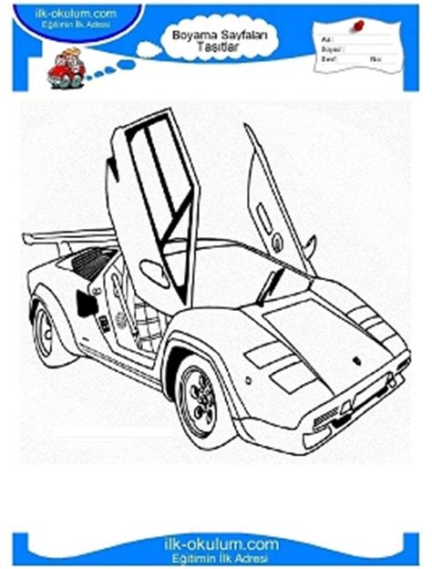 Lamborghini dekoratif boyama arac sahipleri koleksiyonu boyama. Yarış Arabası Lamborghini Boyama / Lamborghini Police ...