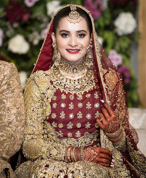 Lets Take A Look At All Of Aiman Khans Wedding Dresses