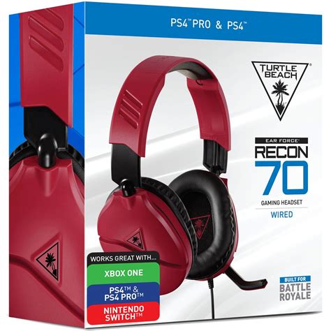 Turtle Beach Ear Force Recon 70X Multi Format Gaming Headset Red BIG W