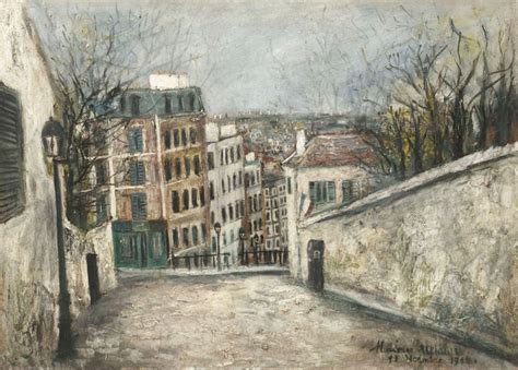 Rue Du Mont Cenis Montmartre Paris 1914 Par Maurice Utrillo 1883
