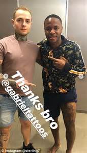 It's not about what they say, it's about what i do. sponsors: Raheem Sterling reveals new thigh tattoo of himself ...