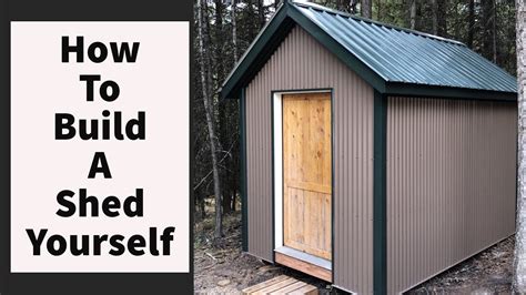 How To Build A Shed By Yourself Diy Youtube