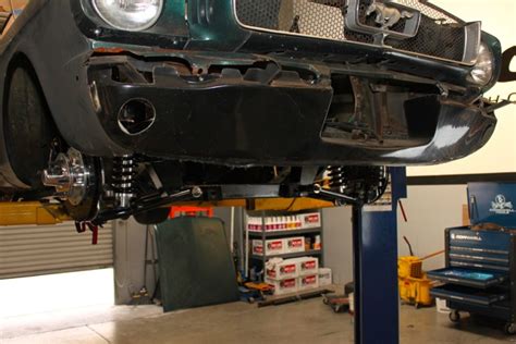 Tci Mustang Front Suspension Install On Our 1965 Mustang Project Dragzine