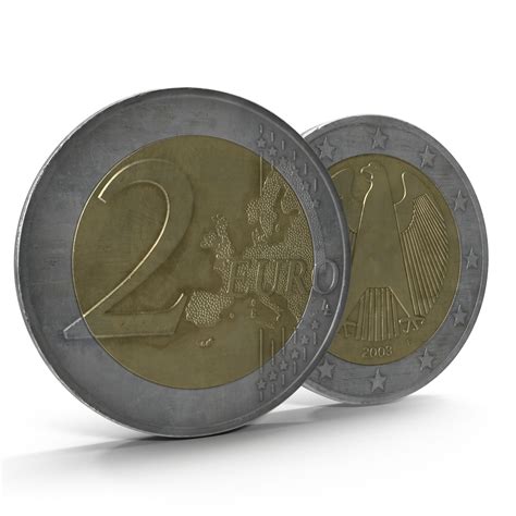 2 Euro Coin Germany 3d 모델 3d 모델 19 C4d 3ds Obj Max Ma Free3d
