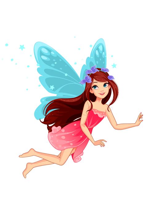 Beautiful Flying Fairy Download Free Vectors Clipart