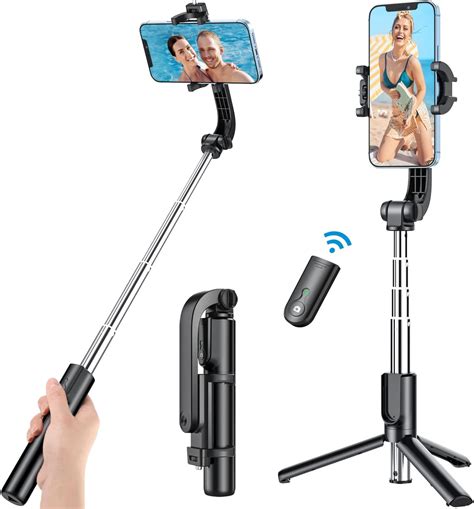 Yoozon Bluetooth Remote Shutter Selfie Stick 25 Inch