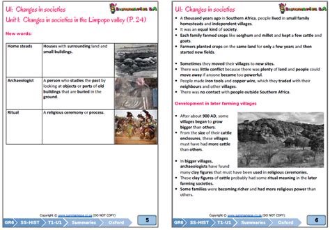 Grade 6 History Mapungubwe Worksheets Great Zimbabwe Empire Notes And