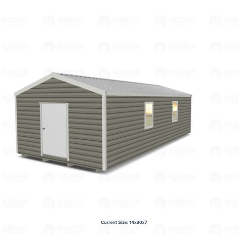 14x30 Shed W Gable Side Door From 14881month Keens Buildings