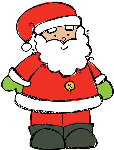 Santa Claus Clipart Black And White Free Download On Clipartmag