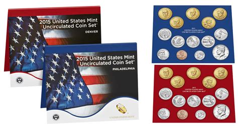 2015 Pd Uncirculated Mint Sets Collectible Mint Condition Coins Value