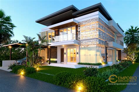 Desain rumah minimalis tahun 2021 desain rumah 1 lantai ala villa n . Desain Rumah Hook Modern 2 Lantai Ibu Indi di Palembang