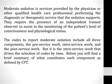 Ppt Moderate Sedation Coding Guidelines Powerpoint Presentation Free