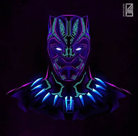 Aniket Jatav Marvel Neon Legacy Of The Panther Black Panther Marvel