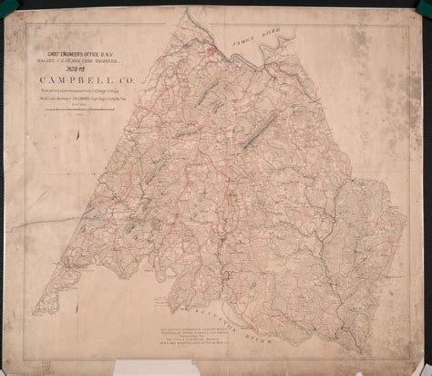 Map Of Campbell Co Library Of Congress